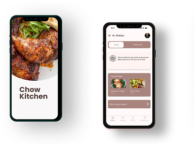 Chow Kitchen App app design ui ux
