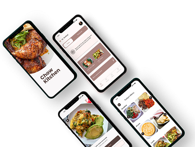 Chow Kitchen app design ui ux