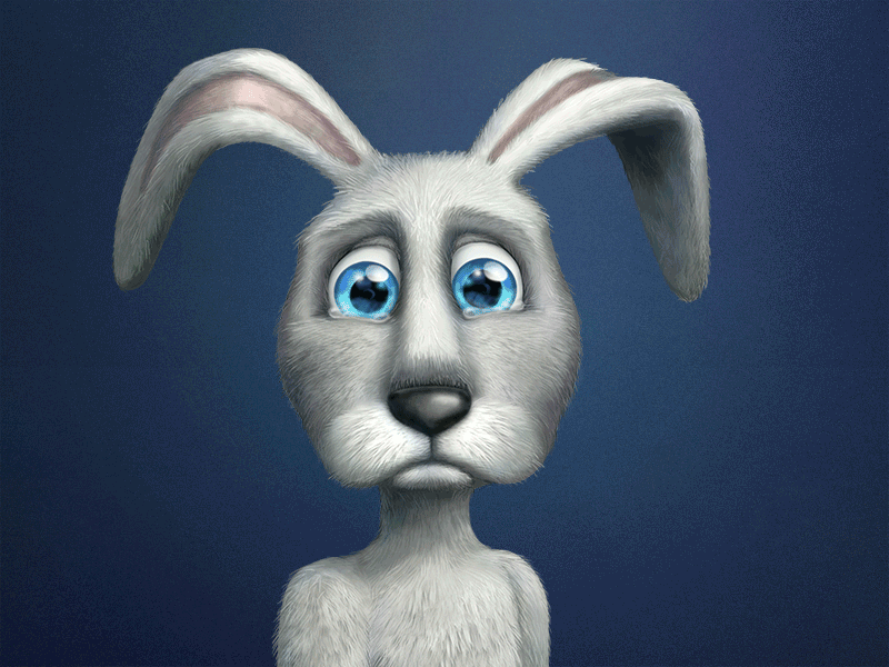 Hare is going to cry animation cry emotion end eyes game gif hare level rabbit tears try