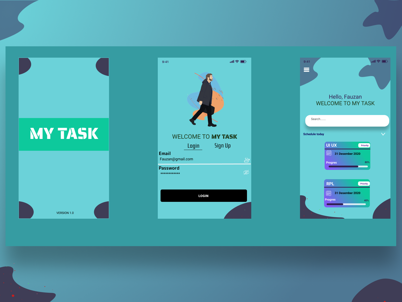 my-task-application-desain-landing-page-and-home-page-by-fauzan