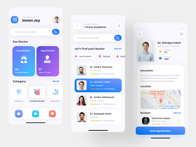 Doctor Appointment App UI