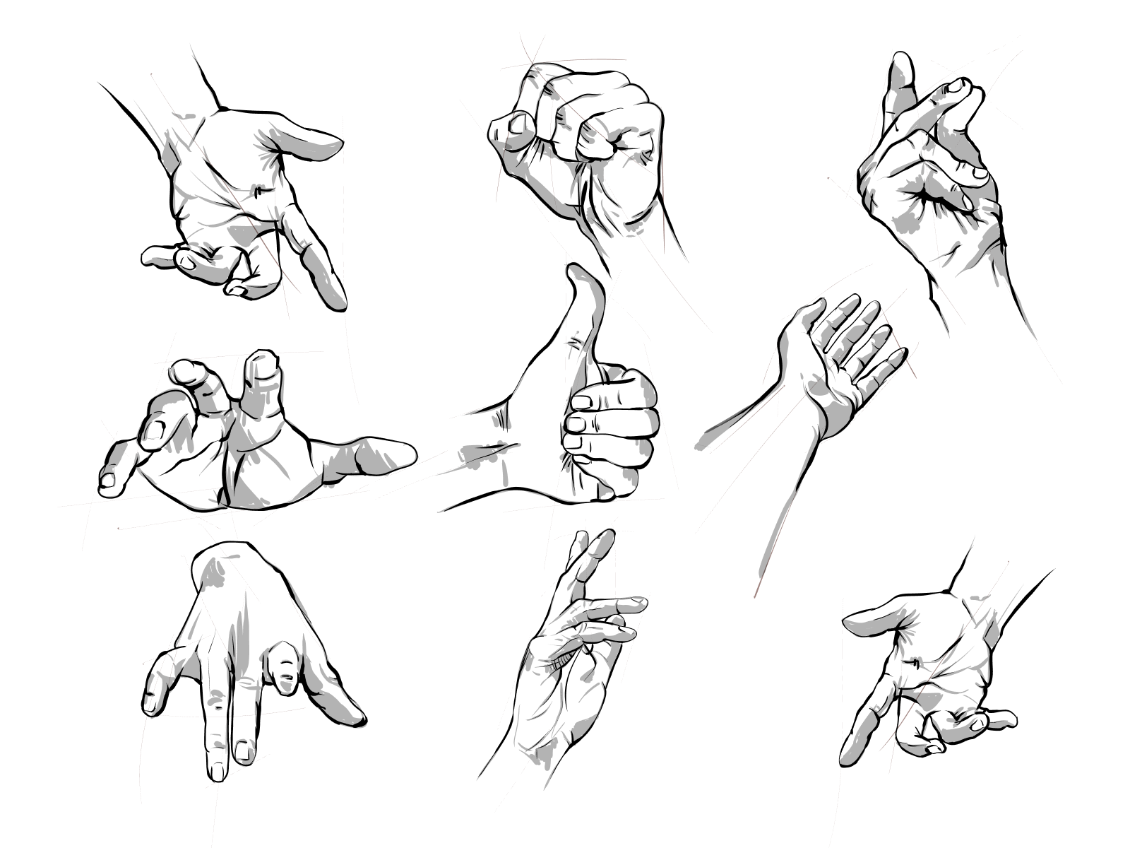 Hands sketch by Maryna Churylo on Dribbble