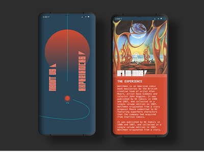 70's Space Pumpkin app interaction design sci fi typography ui