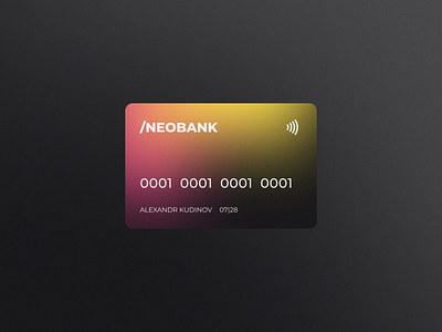 Credit Card Concept brending card flat minimalism vector