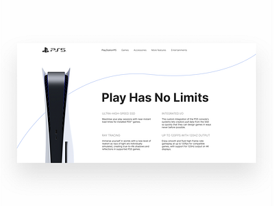 PlayStation 5 main page redesign concept