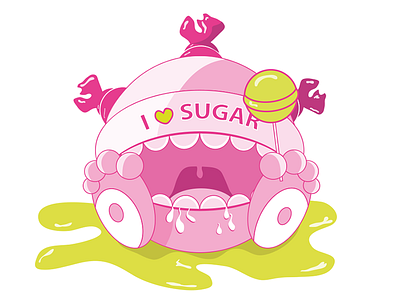 Sugar Monster character illustration monster