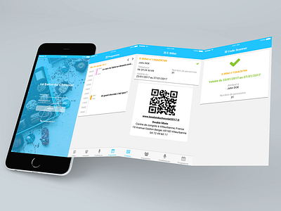 App - E-Ticketing System (Student Project) app design e ticketing flat mobile project