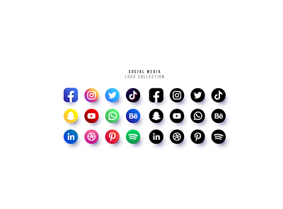 The World Most Popular Social Media app art branding clean design facebook illustration twitter vector website whatsapp youtube