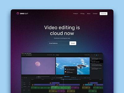 Cloud based video editor cloud design editor interface online ui ui design video web