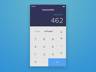 Daily UI challenge #004 — Calculator calculator daily ui design ui