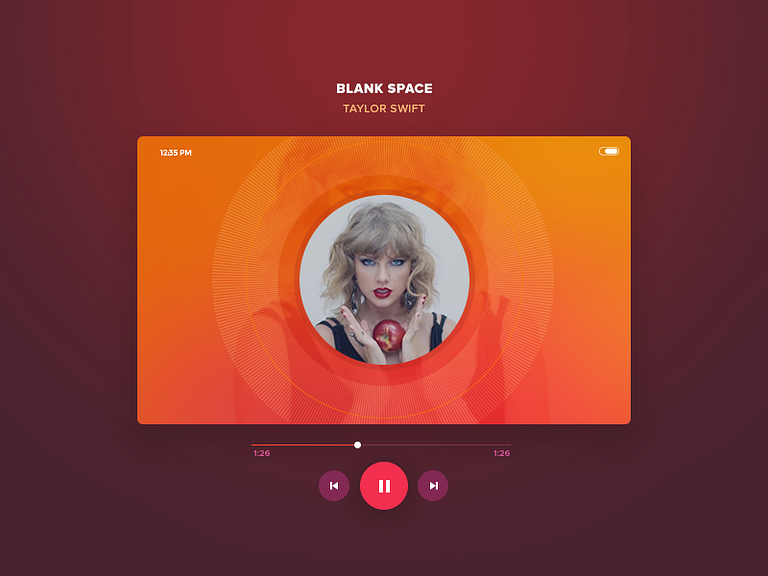 Media Player UI design by Anandhakrishnan on Dribbble
