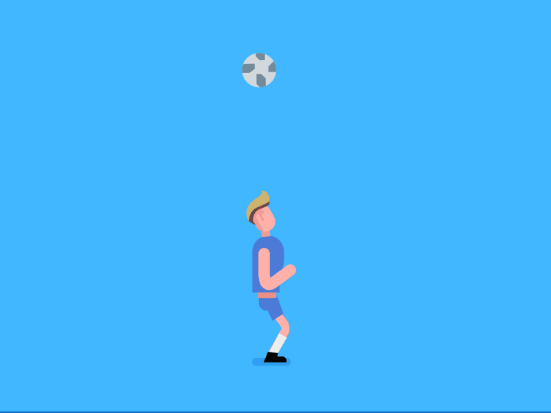 Cheers France! kick head animation soccer football fifa gif