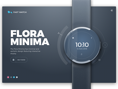 Watch product design - Flora Minima