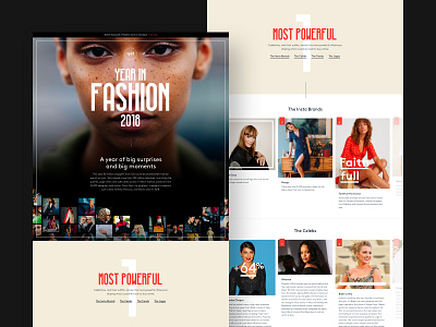 Lyst - Year in Fashion 2018 clean design fashion ranking top typography ui ux web white