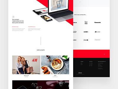 Start - Home agency case study design ui ux web white