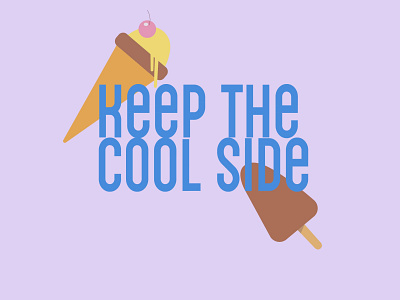 Which side will u choose? branding cool design fun ice cream illustration slogan summer velvet yum yummy