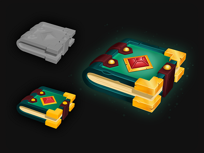 Magic spell book props — Icon for casual game | UX/UI