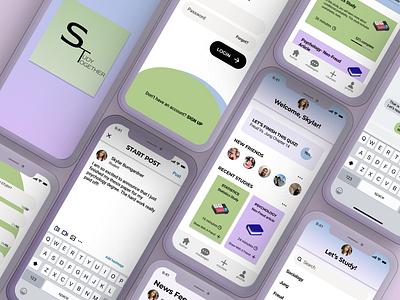 Study Together - iPhone Mockups