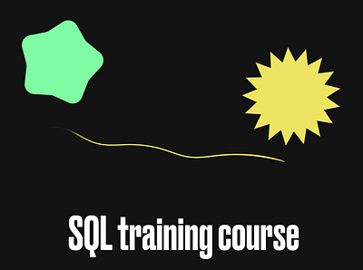 SQL Training course creative design photoshop tilda typography ui ux
