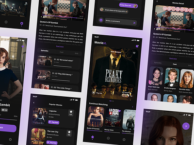 Moviest Streaming App app dark mobile app dark mode app dark mode mobile app dark mode ui design design film streaming ui mobile app mobile app design mobile design movie ui design stream app stream ui design streaming app streaming mobile app streaming movies app streaming ui design ui ux