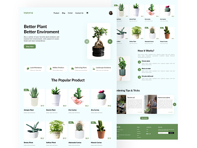 Urplant (Planting Landing Page UI Design)