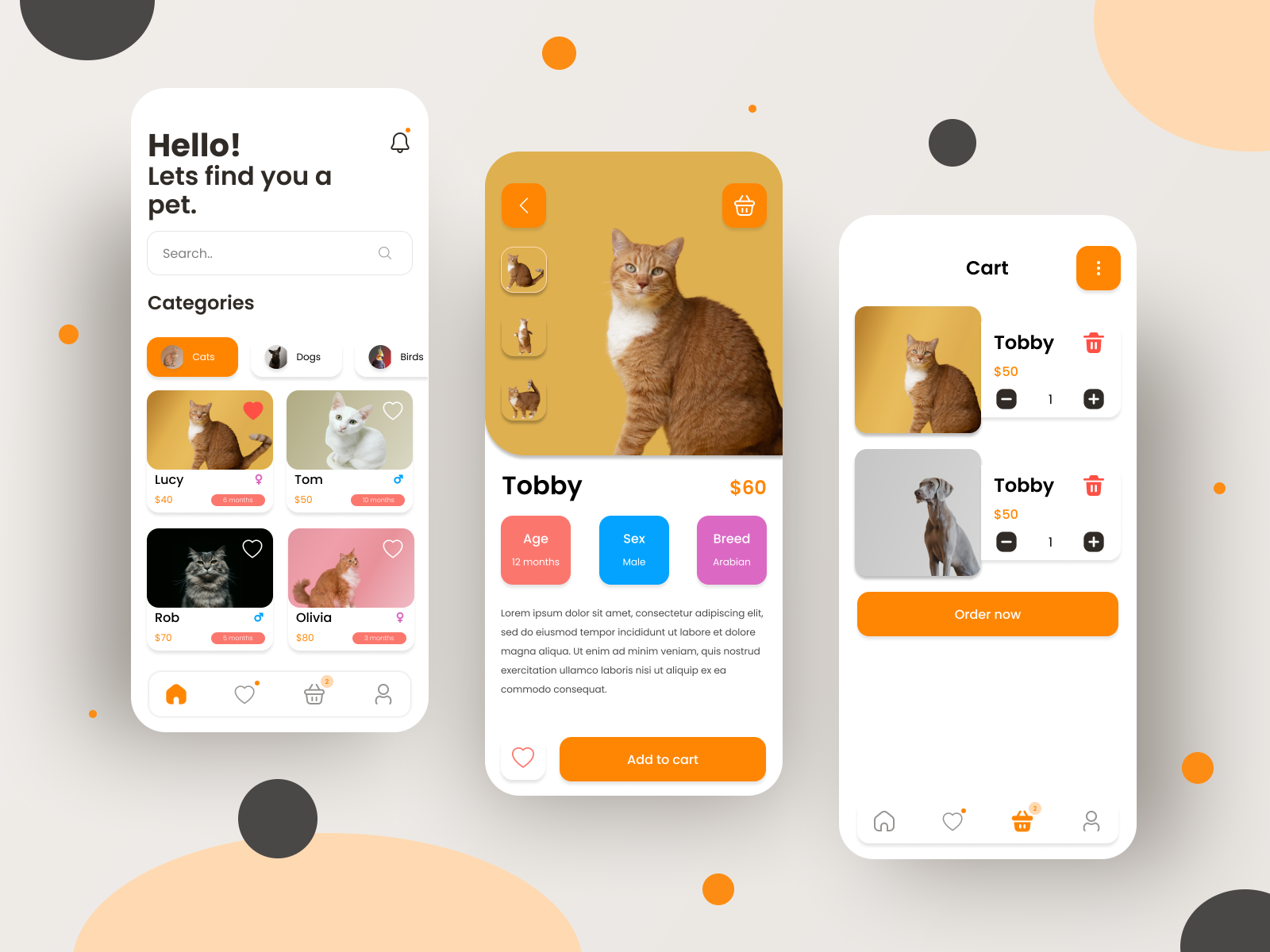 Pet Shop App Design by Muhammad Usman on Dribbble