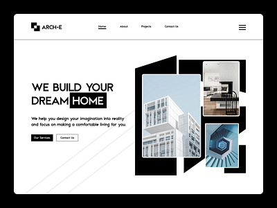 ARCH-E | Architecture company web design architect architecture design figma landing page ui web web design