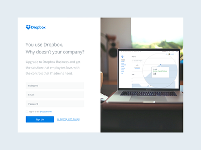 Dropbox Signup