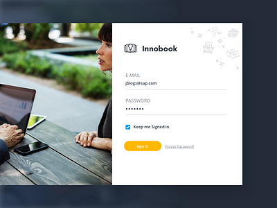 Sign In - Internal portal app blog email form input login sign in sign up sketch ui ux website