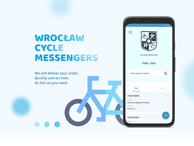 Bicycle Messengers Mobile App android figma messenger app mobile app ux app ux ui mobile