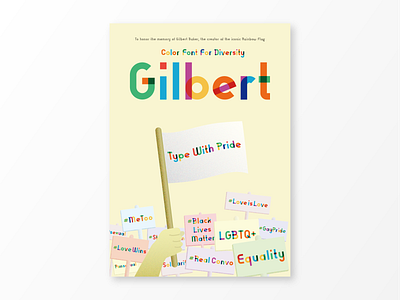 Gilbert typography poster