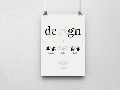 Schriftplakate – Rotis design graphic design typography