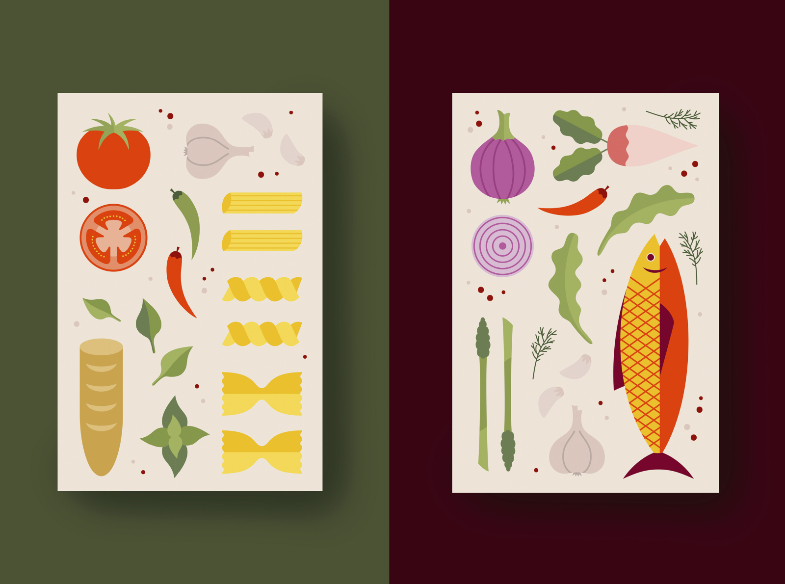 Kitchen Poster Series By Marie Neuendorf On Dribbble   Unbenannt 1  Kopie 4x 