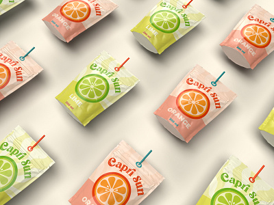 Capri Sun Redesign branding design dribbbleweeklywarmup graphic design graphicdesign packagedesign packaging packaging design print redesign