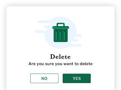 Delete popup