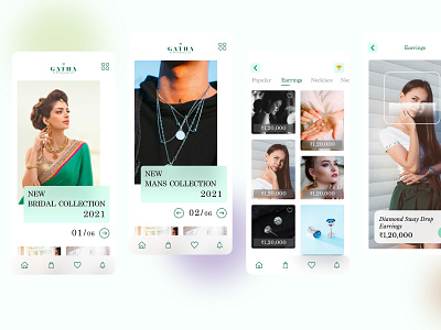 eCommerce Jewellery app app design ecommerce app online jewellery shopping app ui
