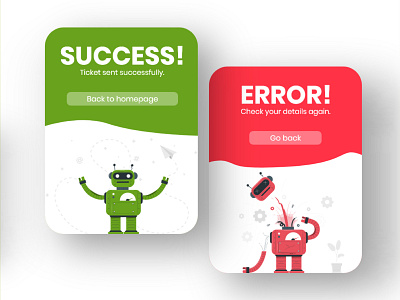 DailyUI #11 - Flash message: error/success