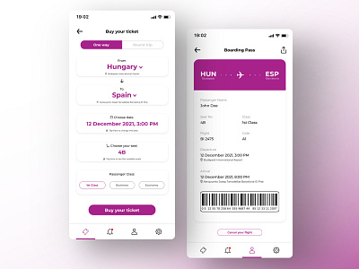 DailyUI #24 - Boarding pass adobexd daily 100 challenge dailyui dailyuichallenge figma ui ux ui design uidesign uiux uxdesign