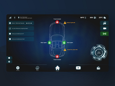 DailyUI #34 - Car interface adobexd daily 100 challenge dailyui dailyuichallenge figma ui ux ui design uidesign uiux uxdesign