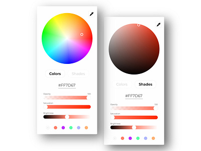 DailyUI #60 - Color picker adobexd color picker daily 100 challenge dailyui dailyuichallenge figma ui ux ui design uidesign uiux uxdesign