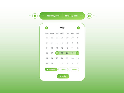 DailyUI #80 - Calendar UI Design