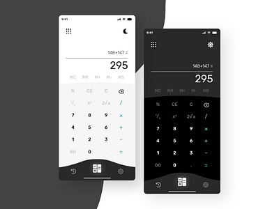 DailyUI #104 - Calculator UI