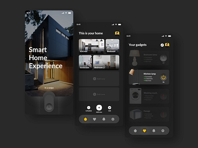 DailyUI #121 - Smart home application adobexd daily 100 challenge dailyui dailyuichallenge design figma smarthome ui ui ux uidesign user interface