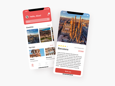 Travel App Ui/Ux design