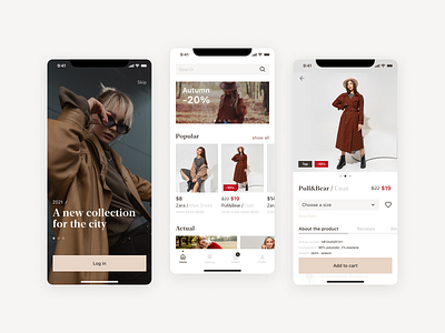 Fashion Clothing Store App Design