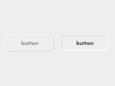 Neumorphiс Buttons app button design minimalism neumorphic neumorphism skeumorphism skeuomorph ui ux web