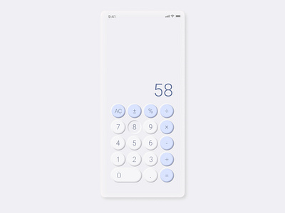 Neumorphic Calculator