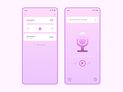 05 Daily UI. Recording App