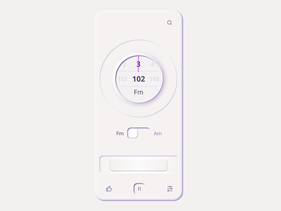 07 Daily UI. Neumorphic Radio