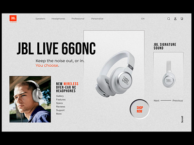 11 Daily UI. JBL Landing page